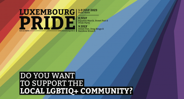 Vous souhaitez soutenir la Luxembourg Pride 2023 ?